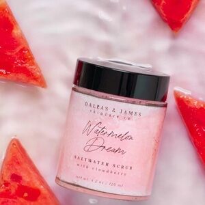 Dallas & James Skincare Co. Watermelon Dream Saltwater Scrub 4.2oz BRAND NEW